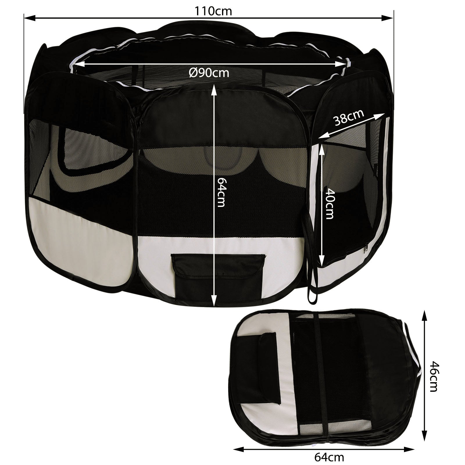 Faltbarer Welpenauslauf