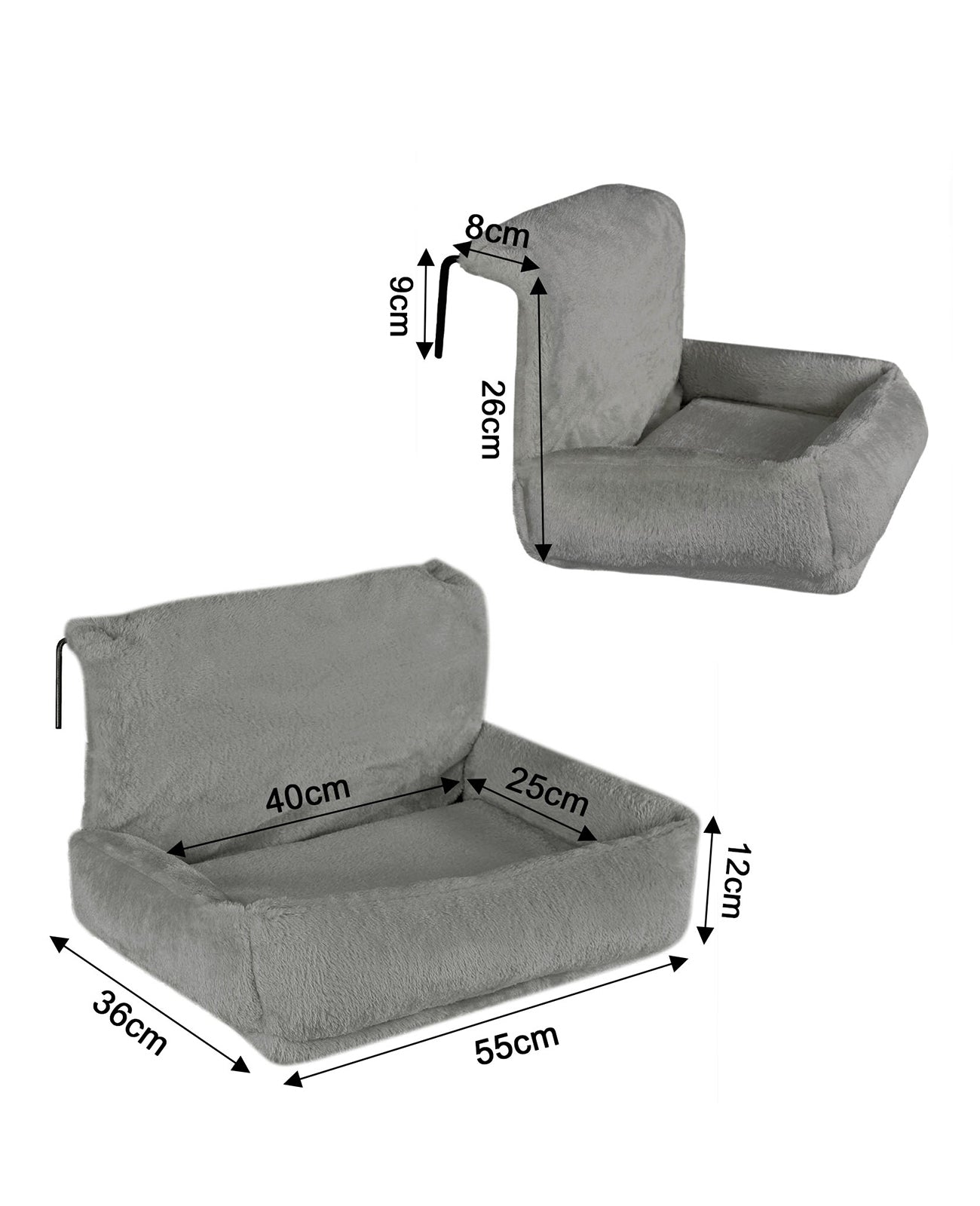 Katzenheizungsliege aus Plüsch