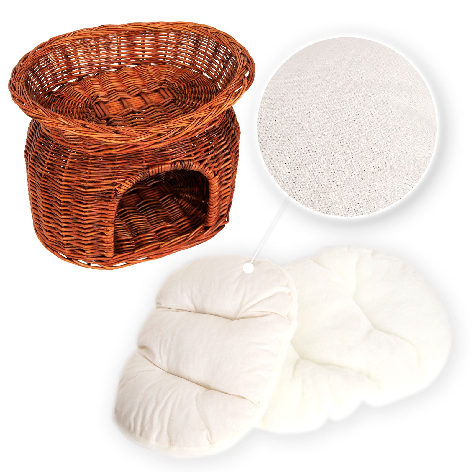 Weidenkorb für Katzen