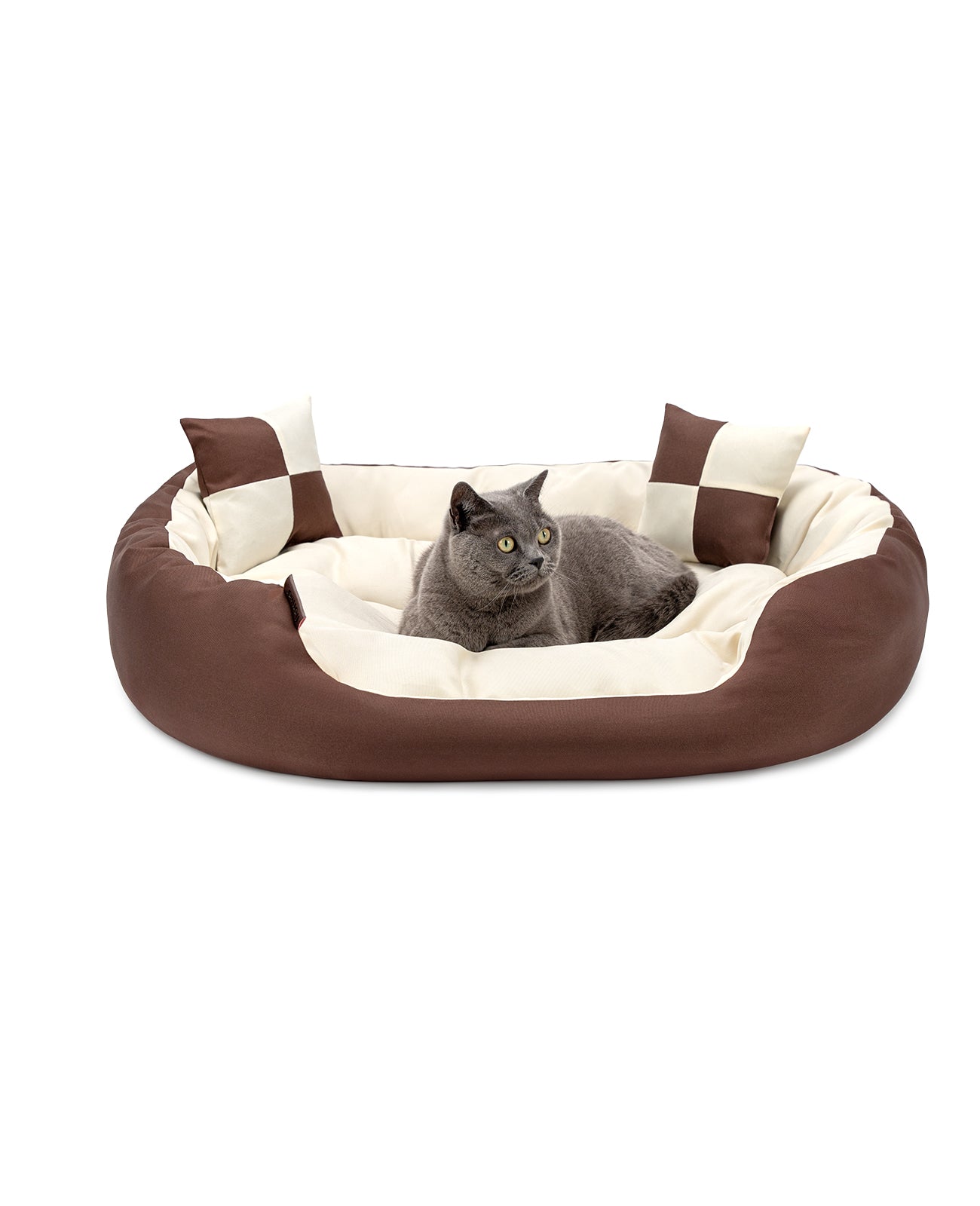 4-in-1 Katzenbett mit Wendekissen