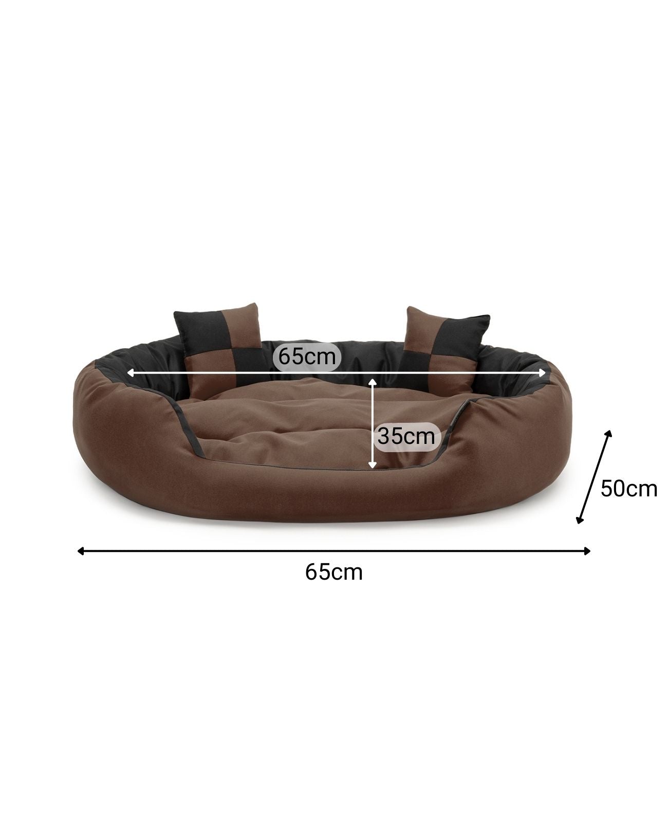 4-in-1 Hundebett mit Wendekissen