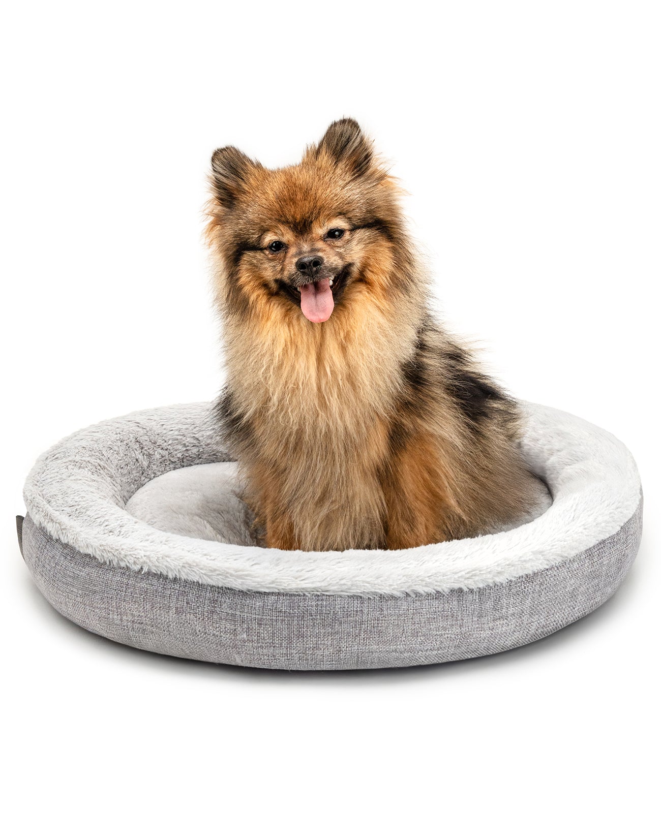 Rundes Hundebett in Donutform