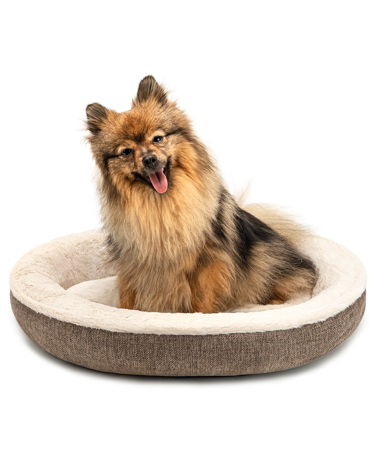 Rundes Hundebett in Donutform
