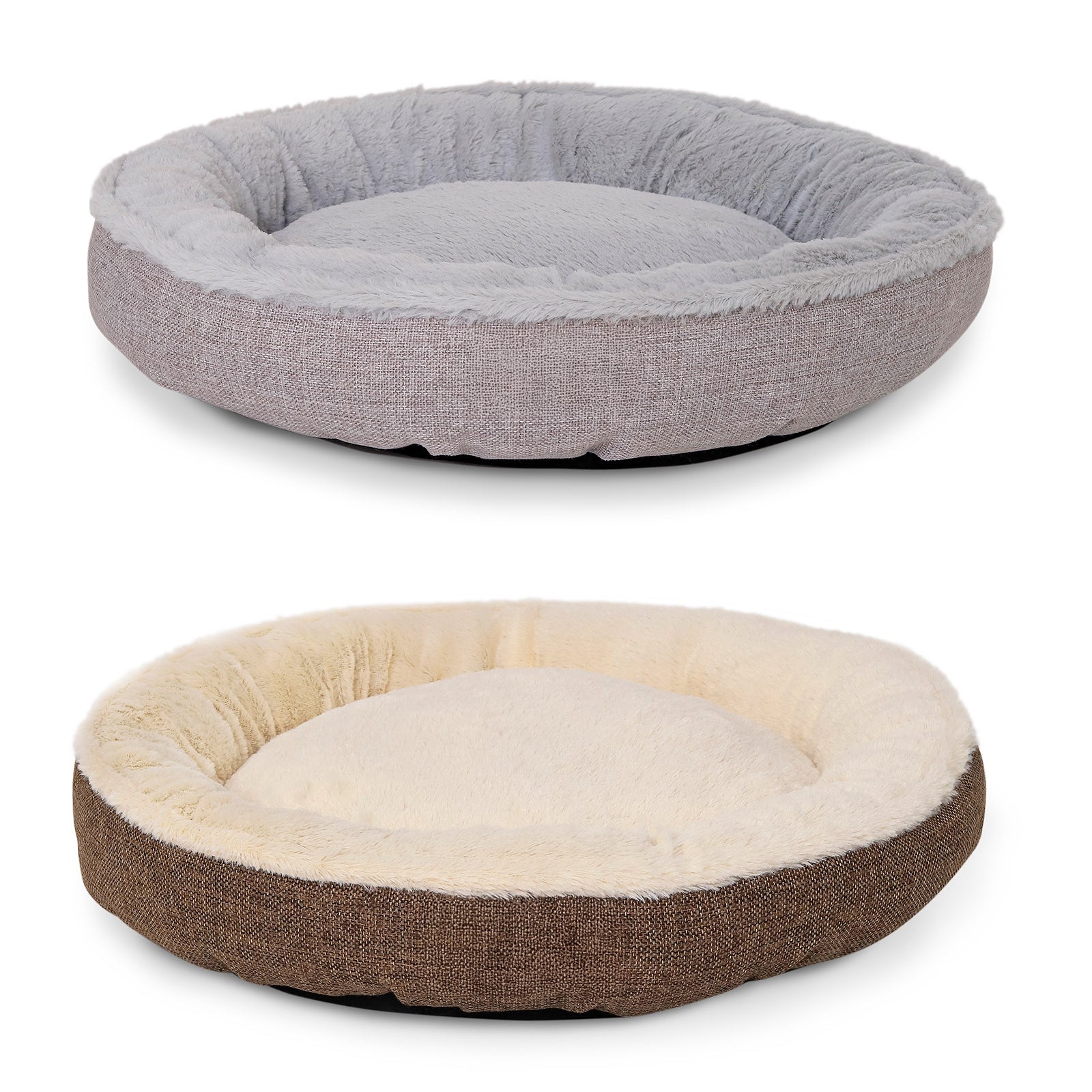 Katzenbett mit Plüsch in Donutform