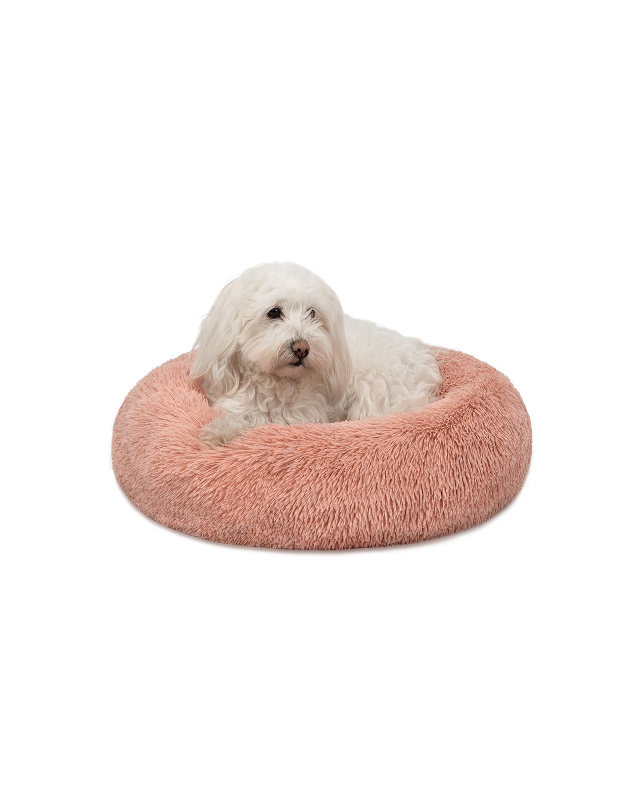Rundes Hundebett in Donutform aus Plüsch