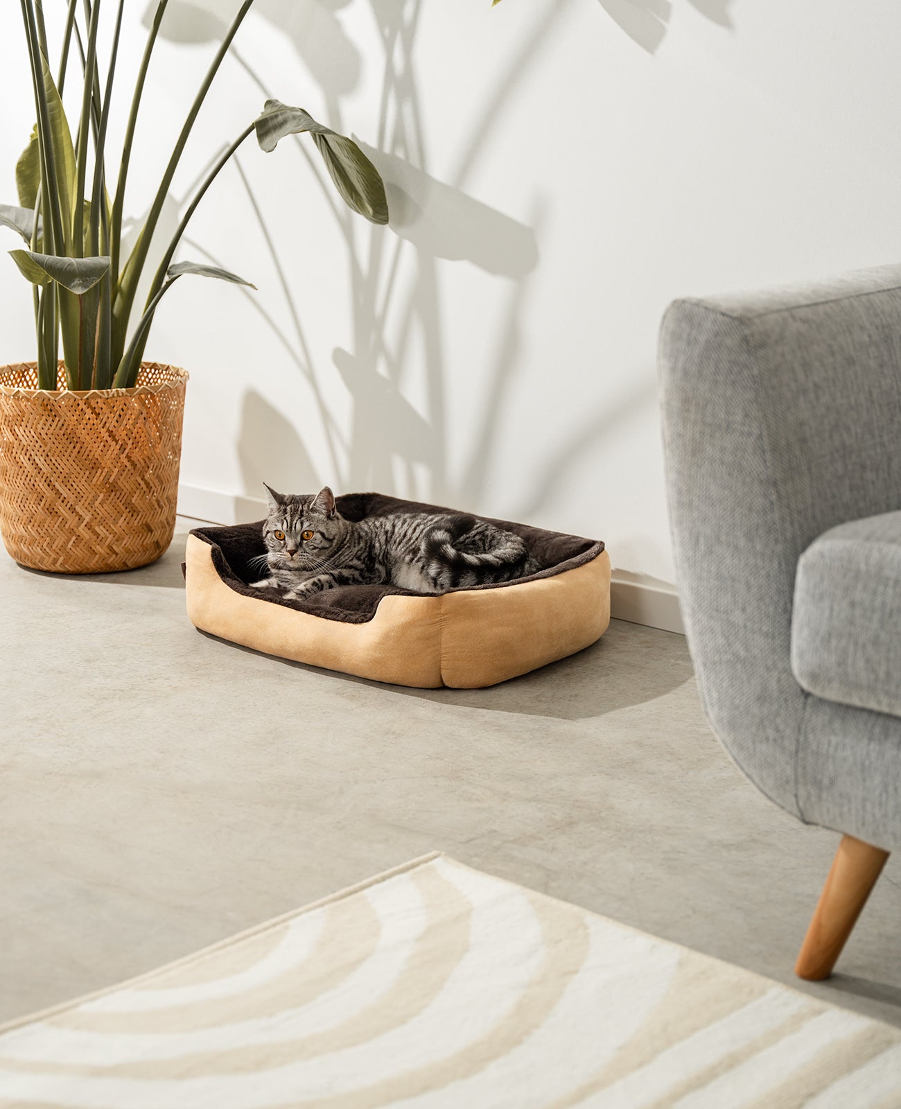 Katzenbett mit Wendekissen