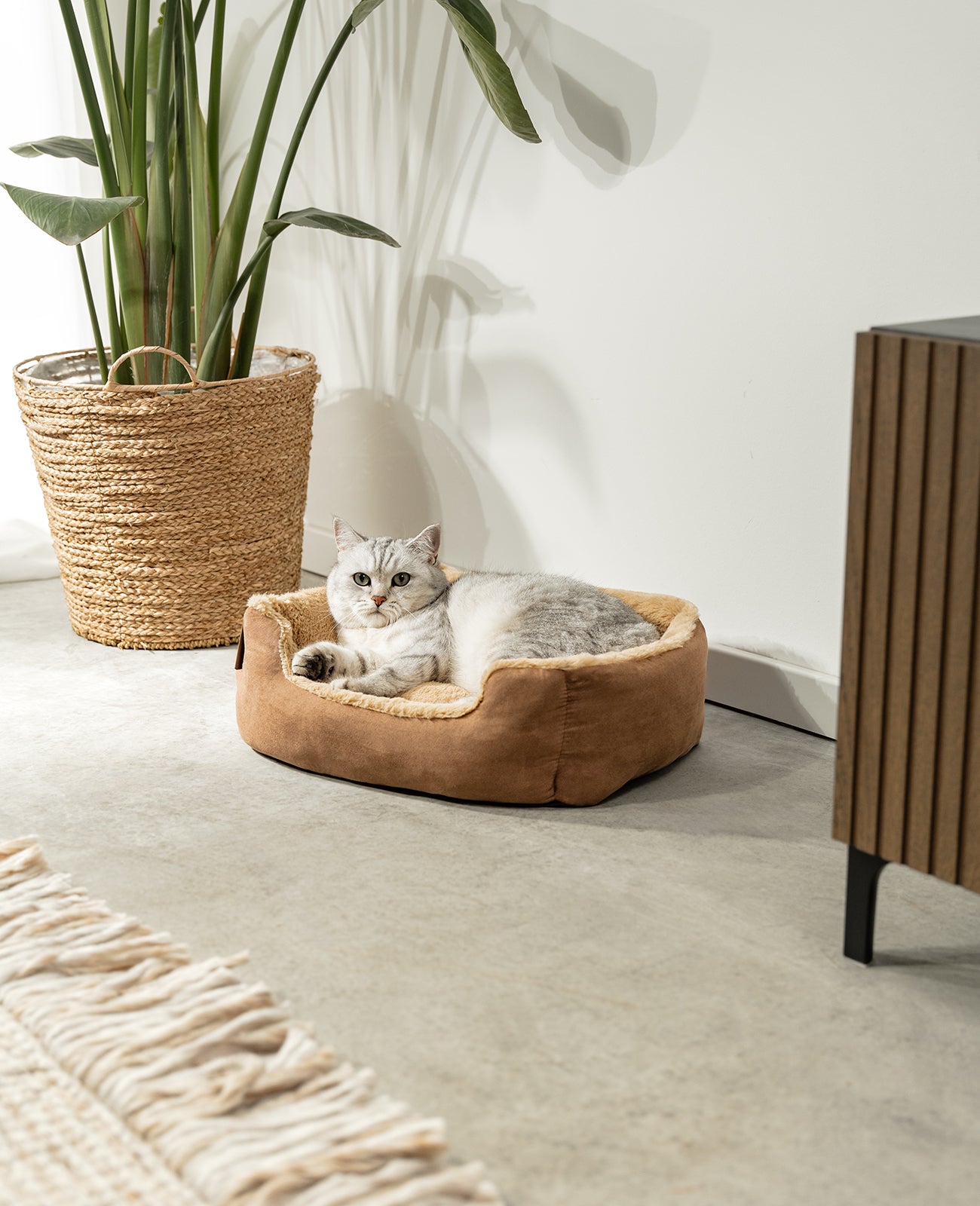 Katzenbett mit Wendekissen