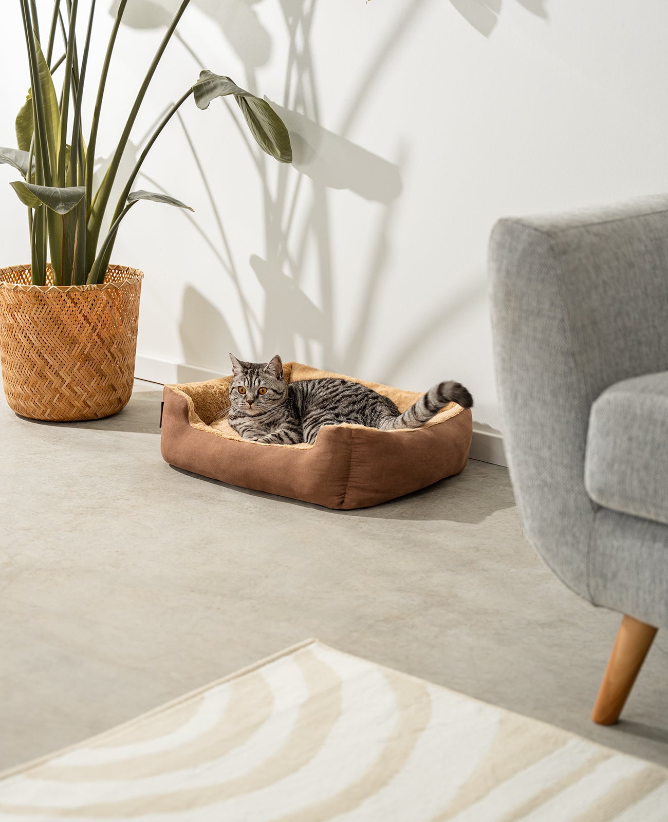 Katzenbett mit Wendekissen