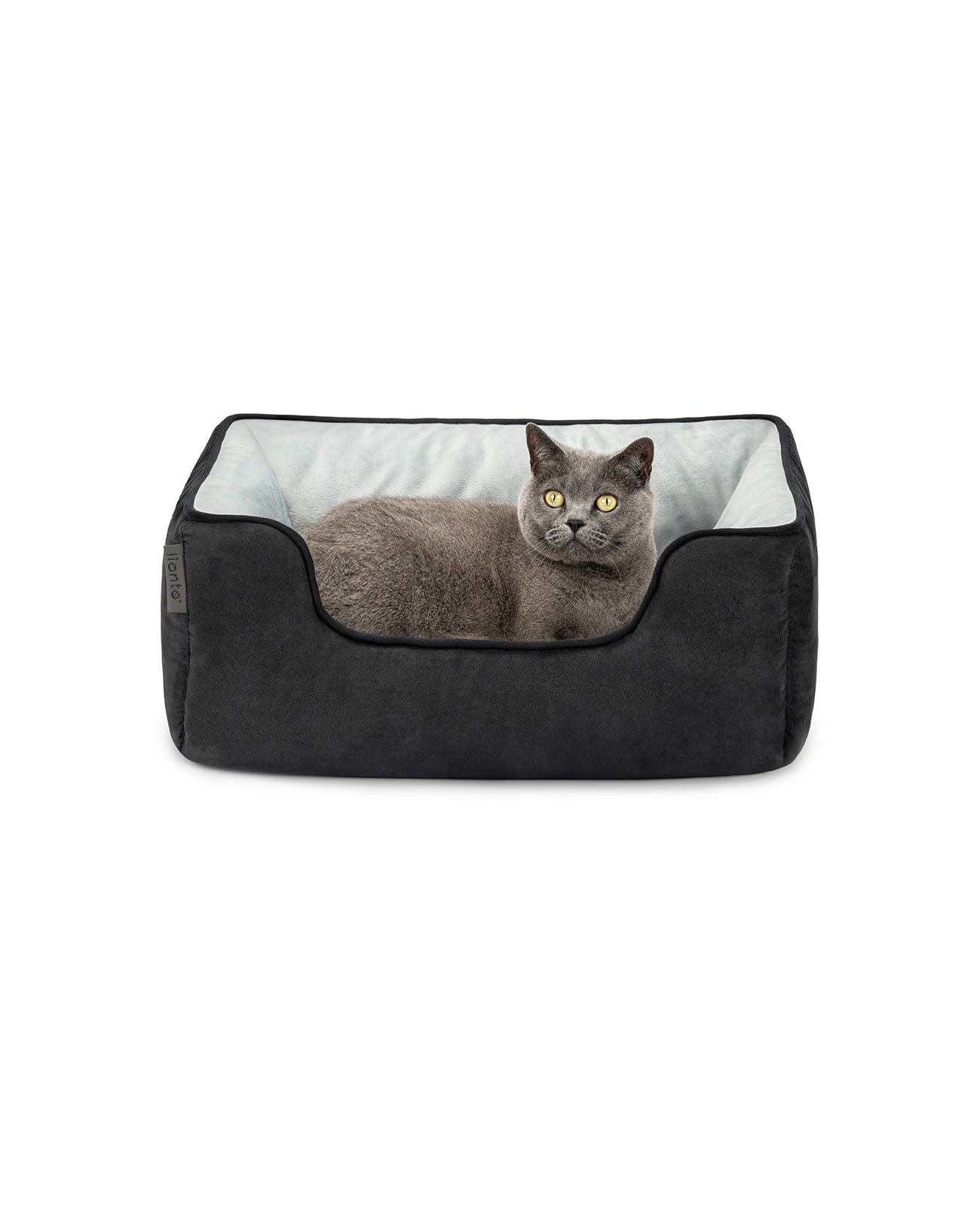 2-in-1 Katzenbett in Wildlederoptik