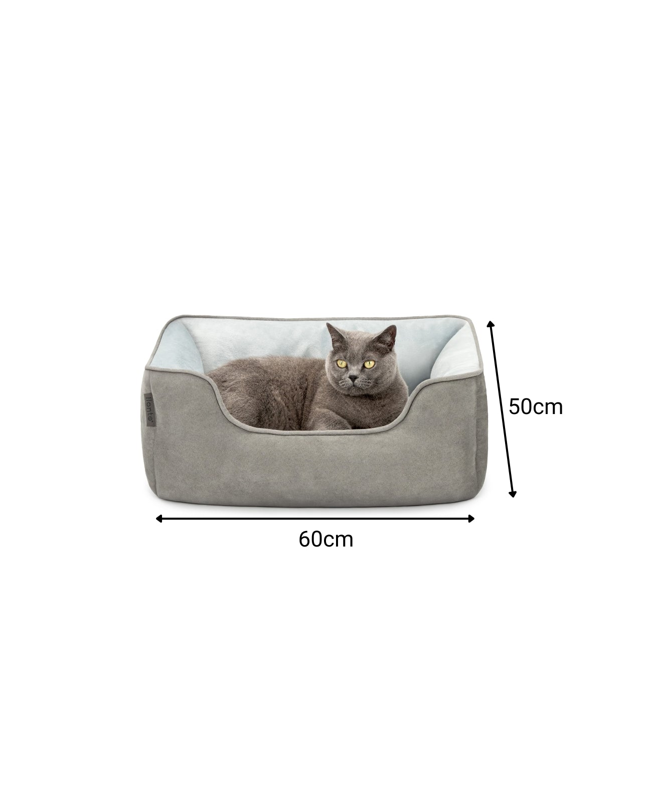 2-in-1 Katzenbett in Wildlederoptik