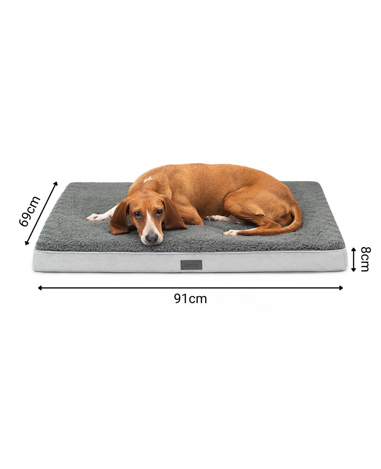 Orthopädisches Hundebett mit Plüsch