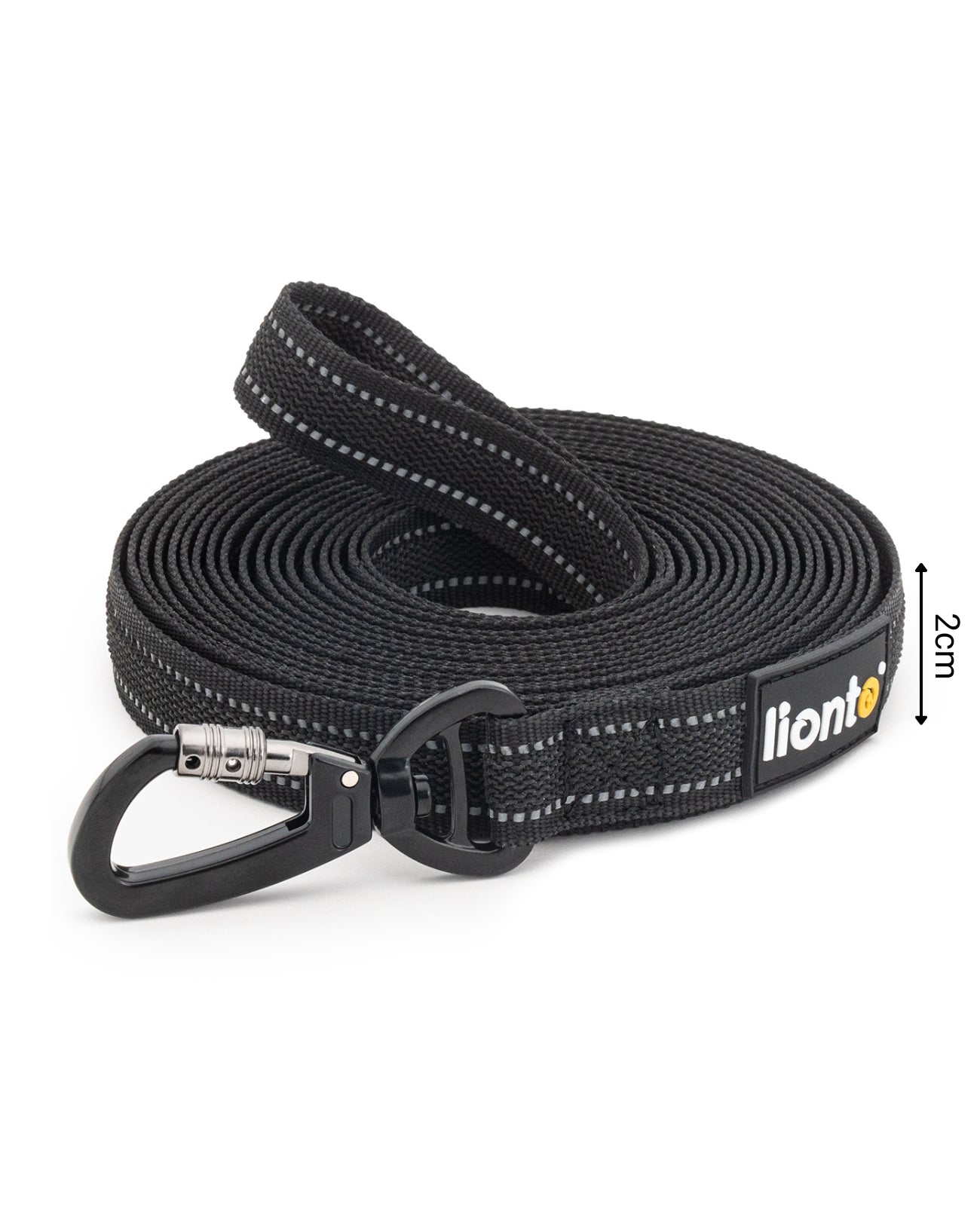 Gummierte Schleppleine für Hunde, reflektierend