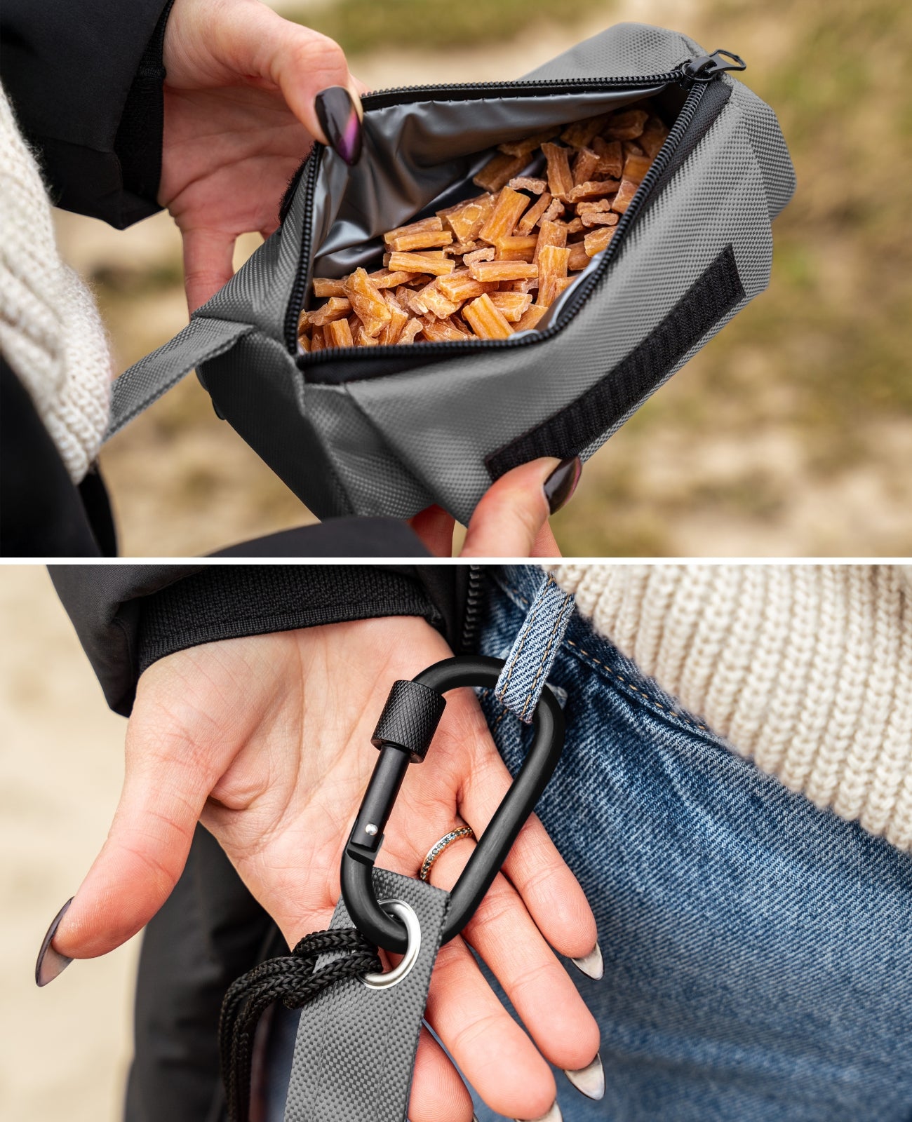 Futterbeutel mit Kordel