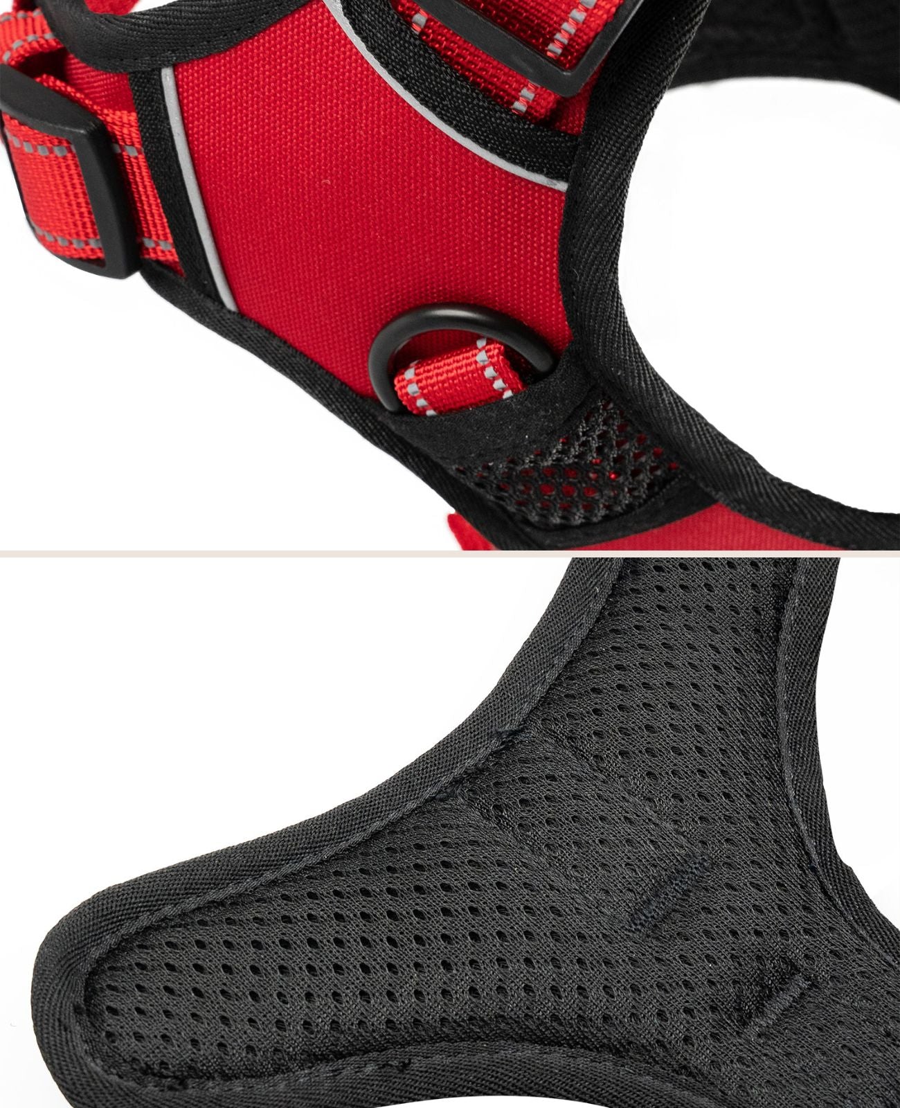 luftdurchlässige Polsterung des Geschirrs