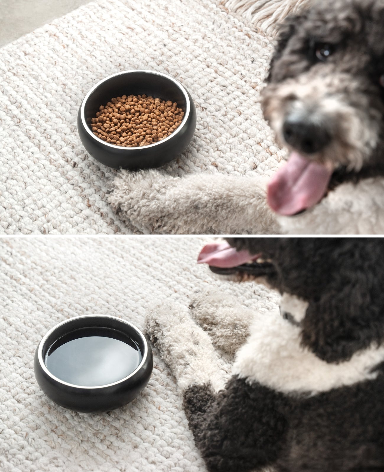 Napf aus Edelstahl, gewölbt