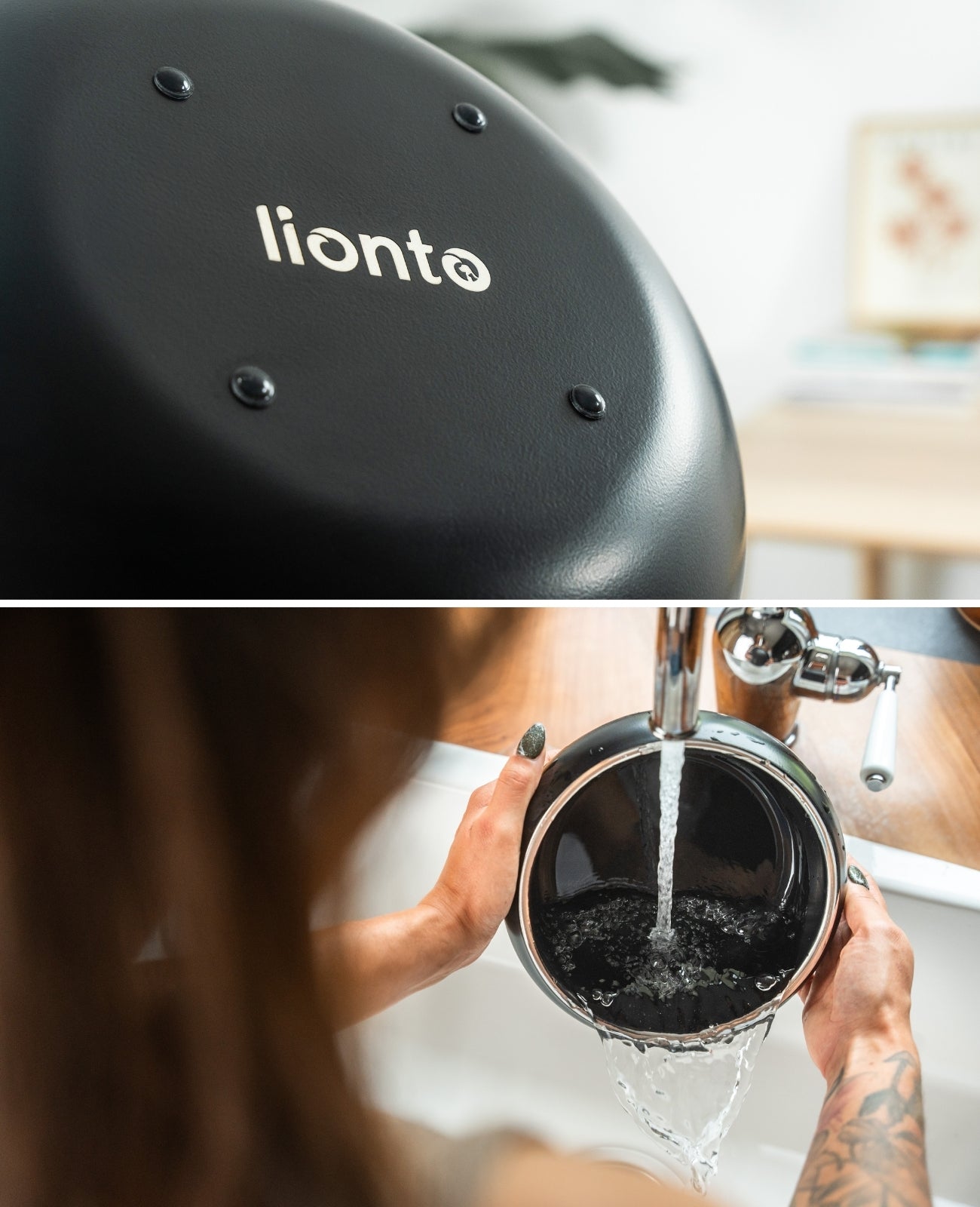 Napf aus Edelstahl, gewölbt