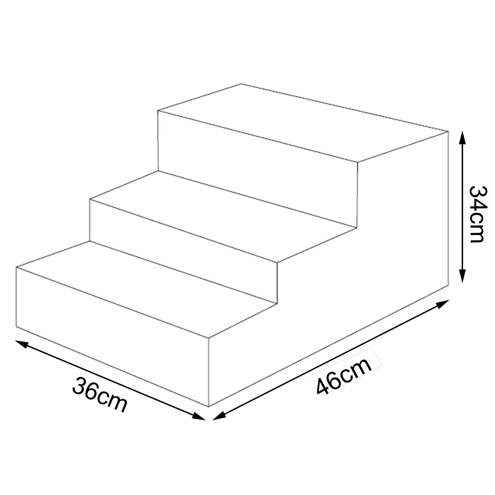 Katzentreppe mit Plüschbezug