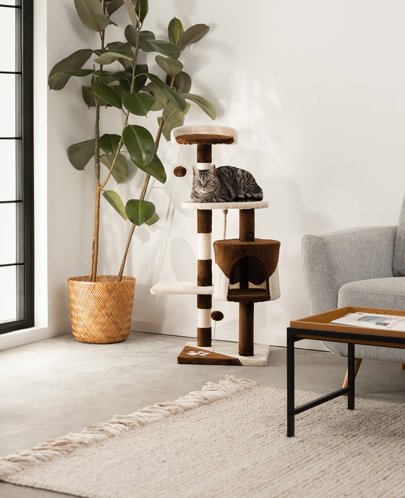 Kratzbaum Höhe 112 cm