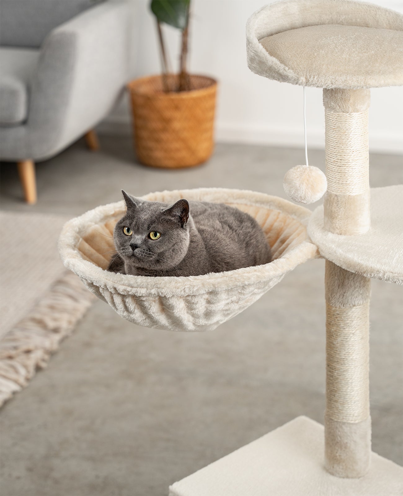 Liegemulde für Kratzbäume 40 cm Durchmesser, 15 - 25 cm Tiefe