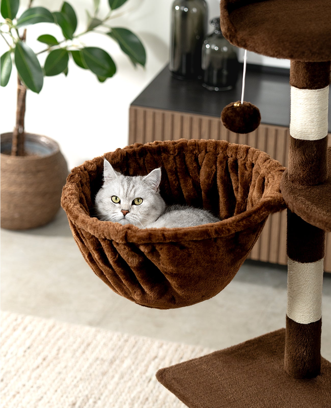 Liegemulde für Kratzbäume 40 cm Durchmesser, 15 - 25 cm Tiefe