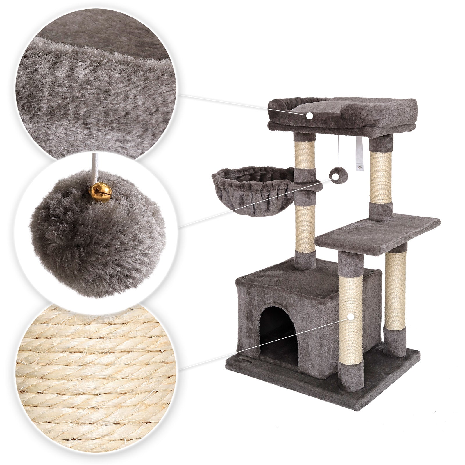 Katzenkratzbaum Höhe 85 cm