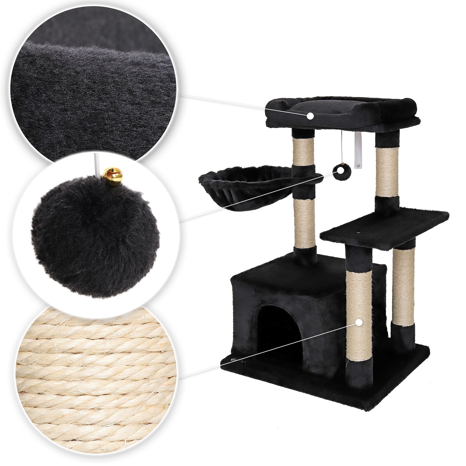 Katzenkratzbaum Höhe 85 cm