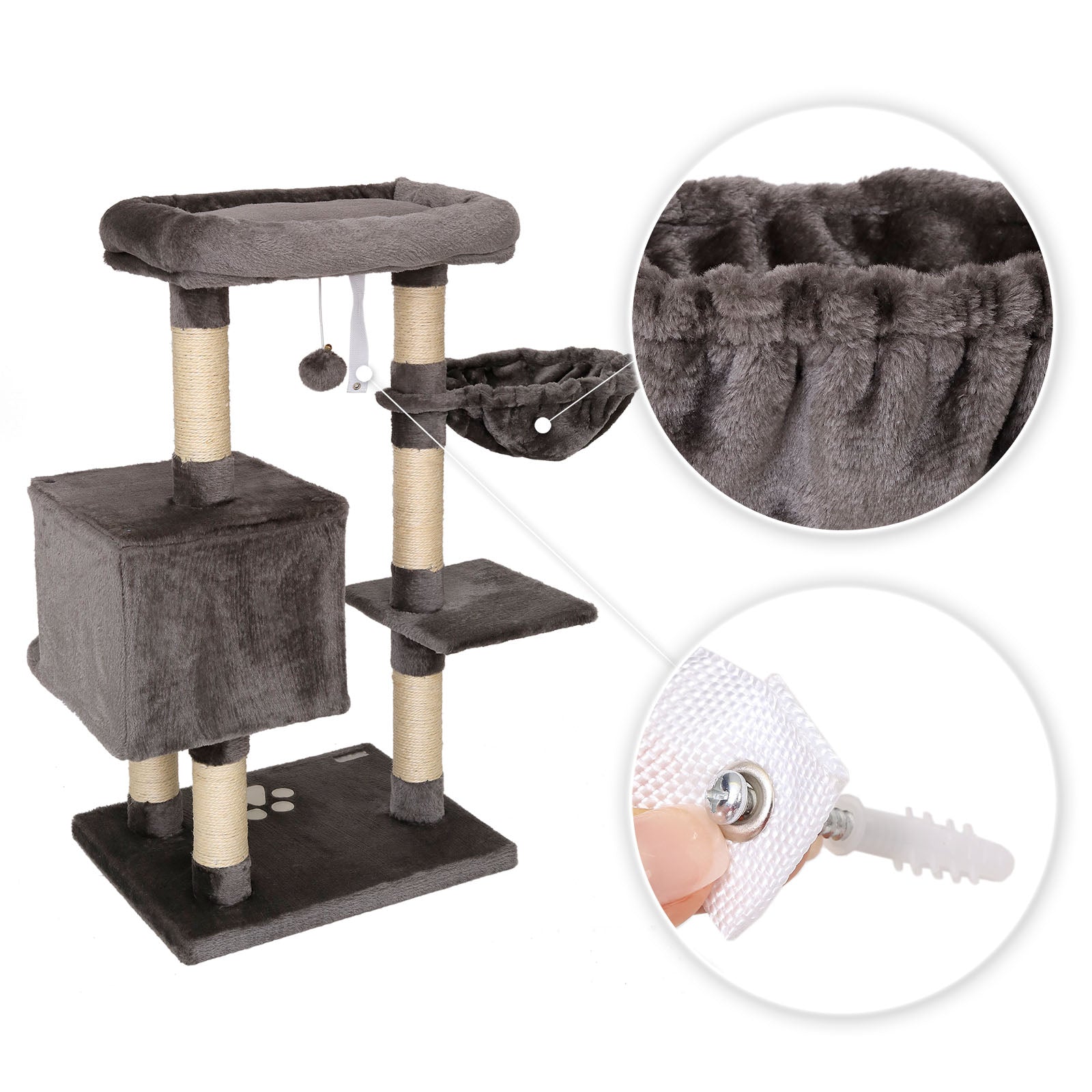 Katzenkratzbaum Höhe 93 cm