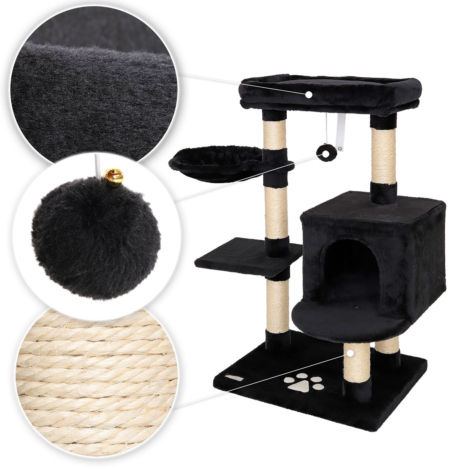 Katzenkratzbaum Höhe 93 cm