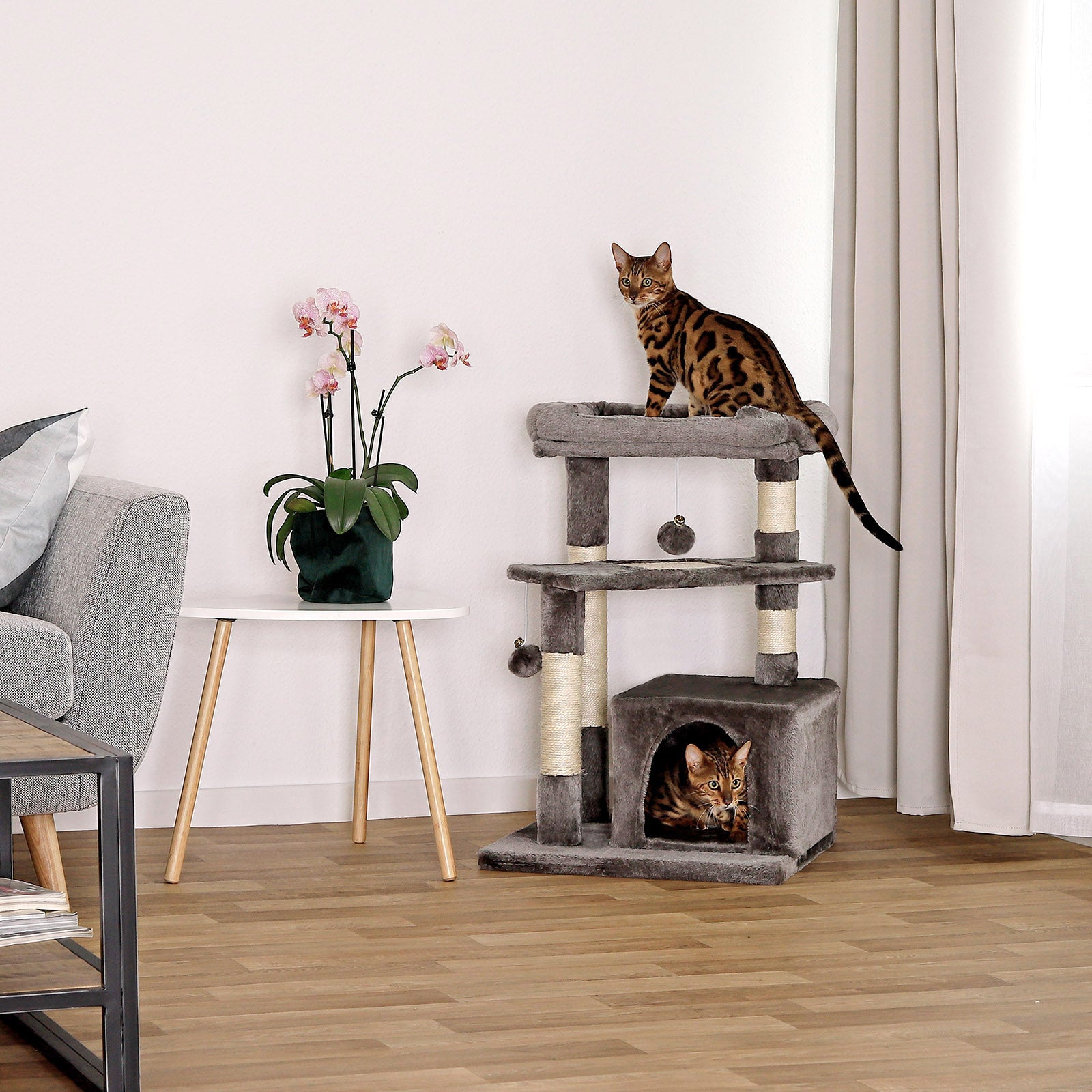 Katzenkratzbaum Höhe 75 cm
