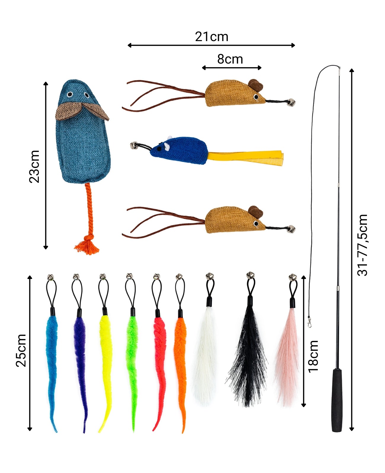 Katzenspielzeug 14-teilig