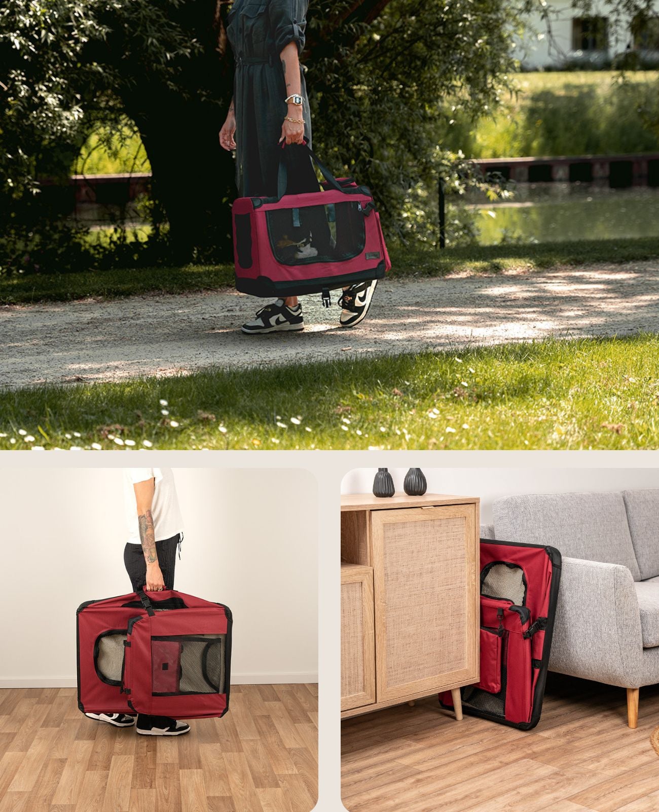 Faltbare Katzentransportbox