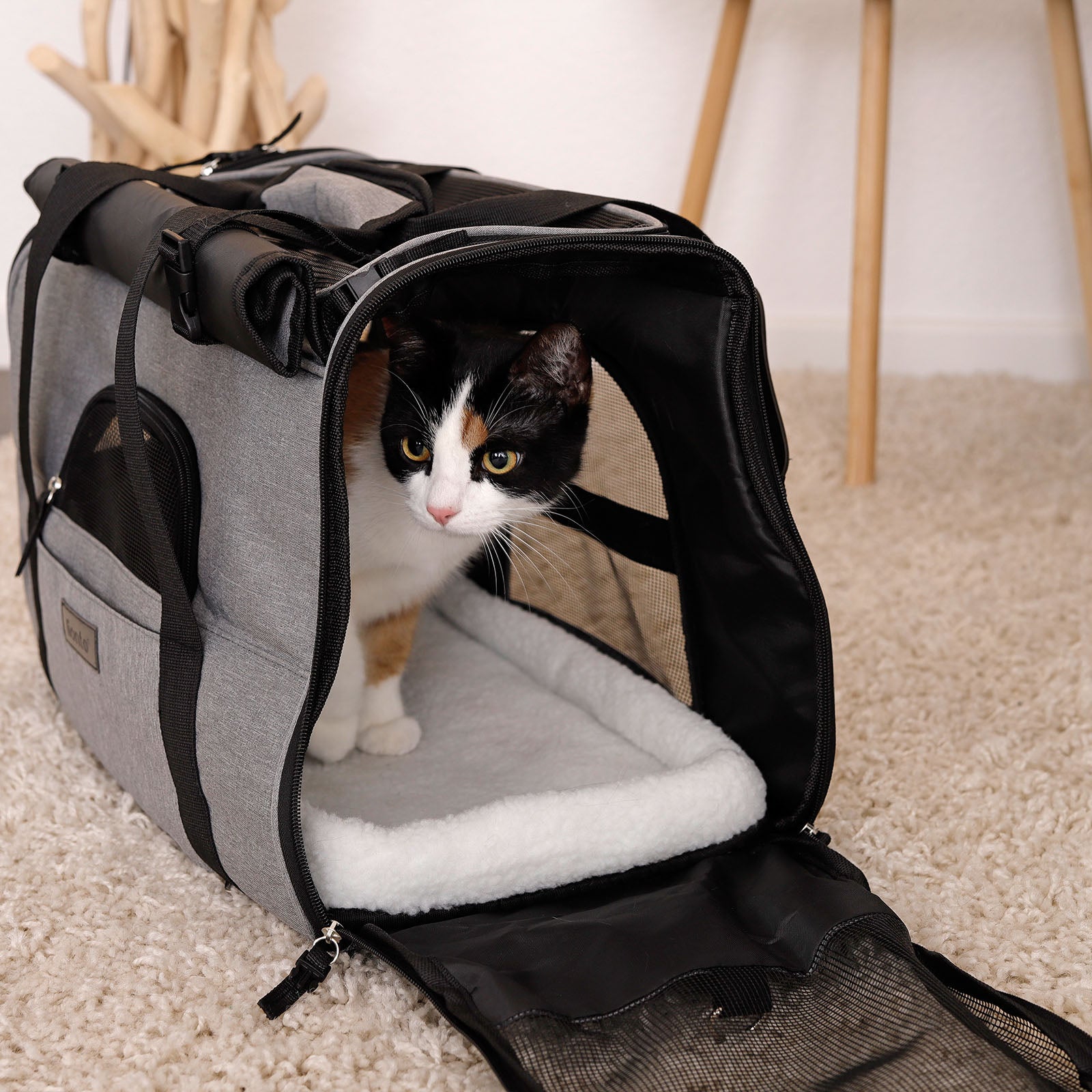 Faltbare Katzentransporttasche