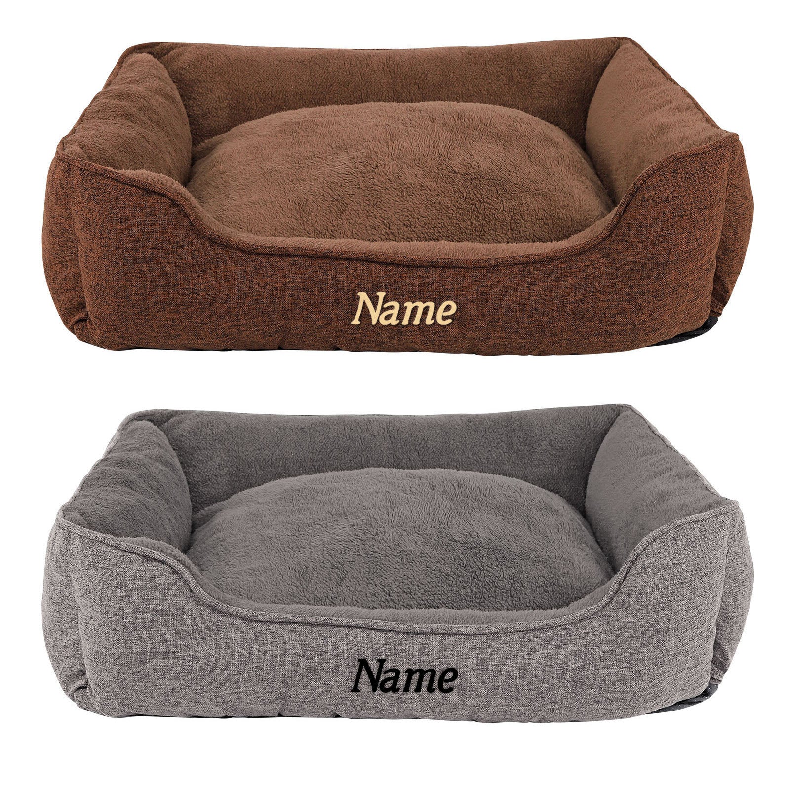 Meliertes Heimtierbett, personalisiert
