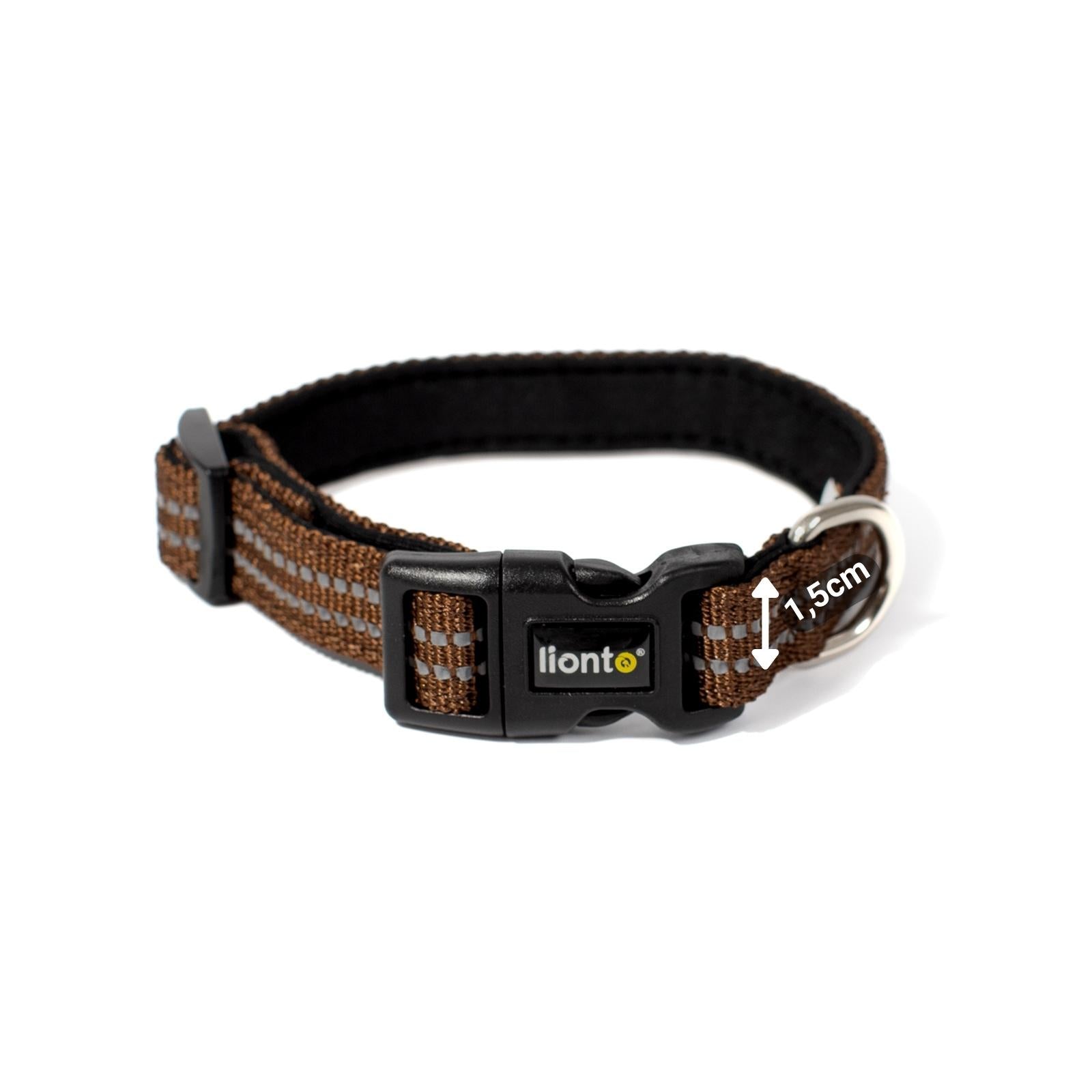 Hundehalsband gepolstert, reflektierend und wasserfest