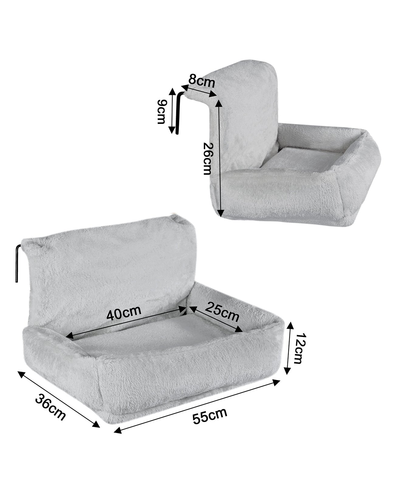 Katzenheizungsliege aus Plüsch