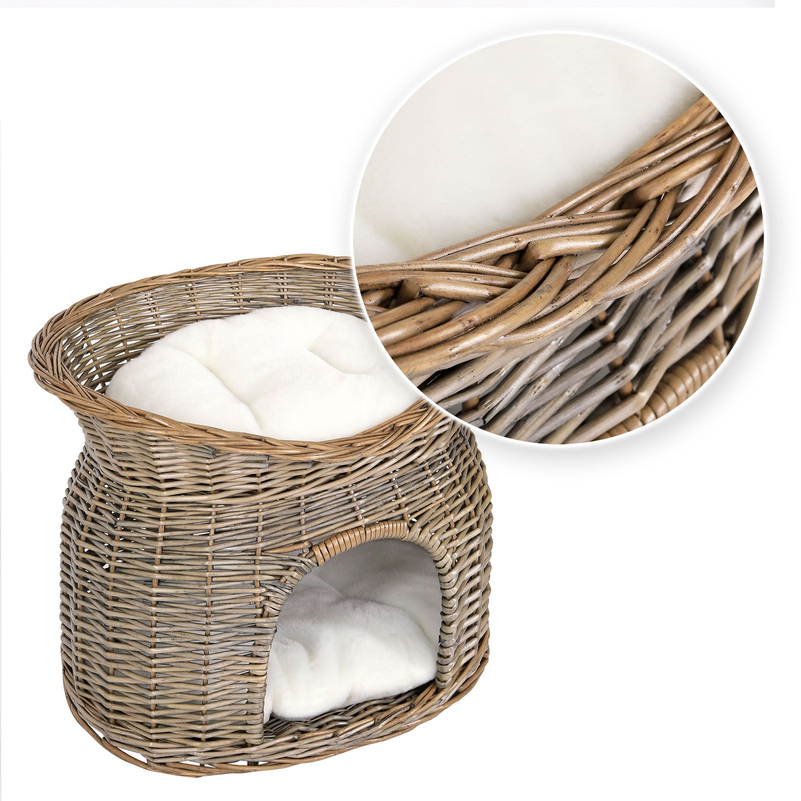 Weidenkorb für Katzen