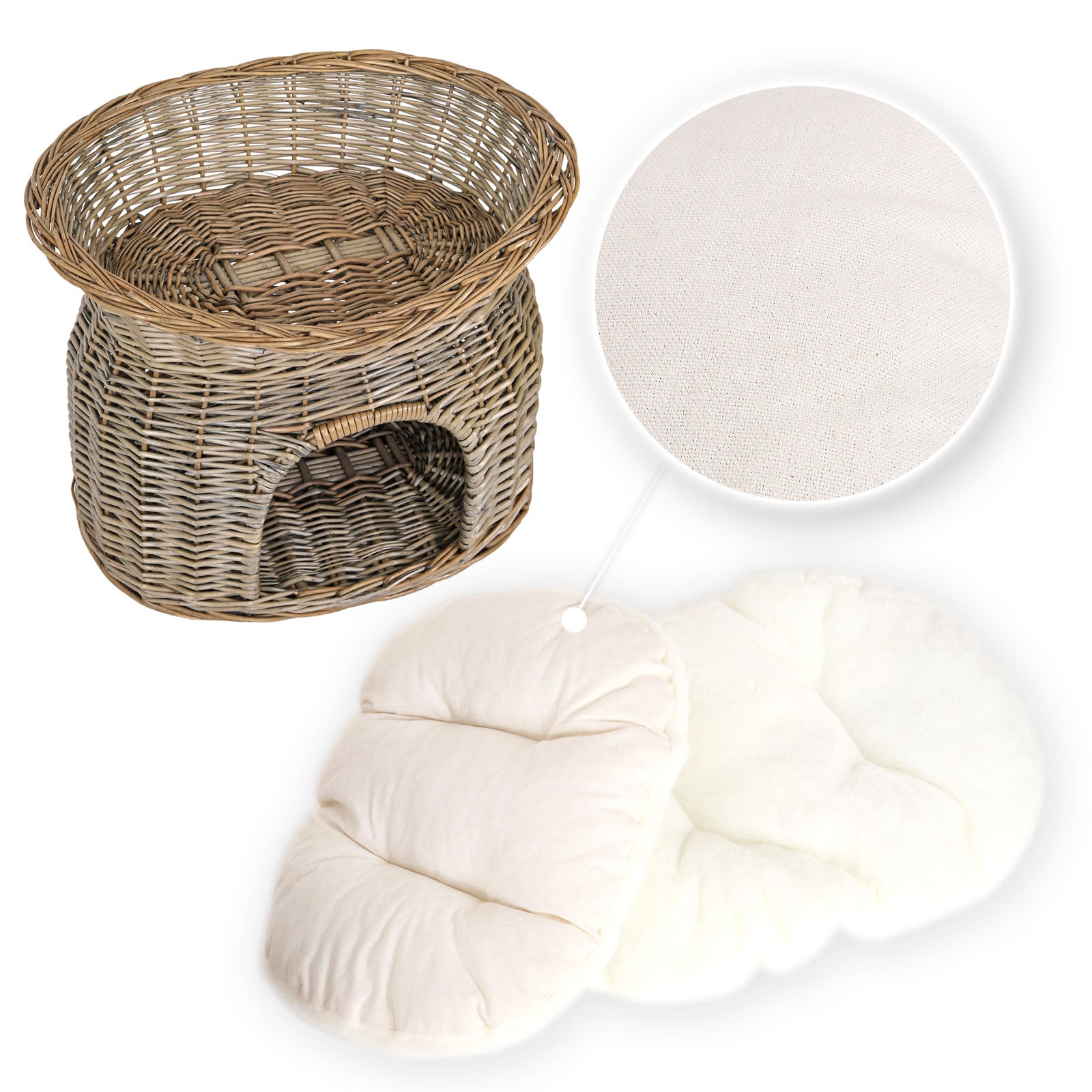 Weidenkorb für Katzen