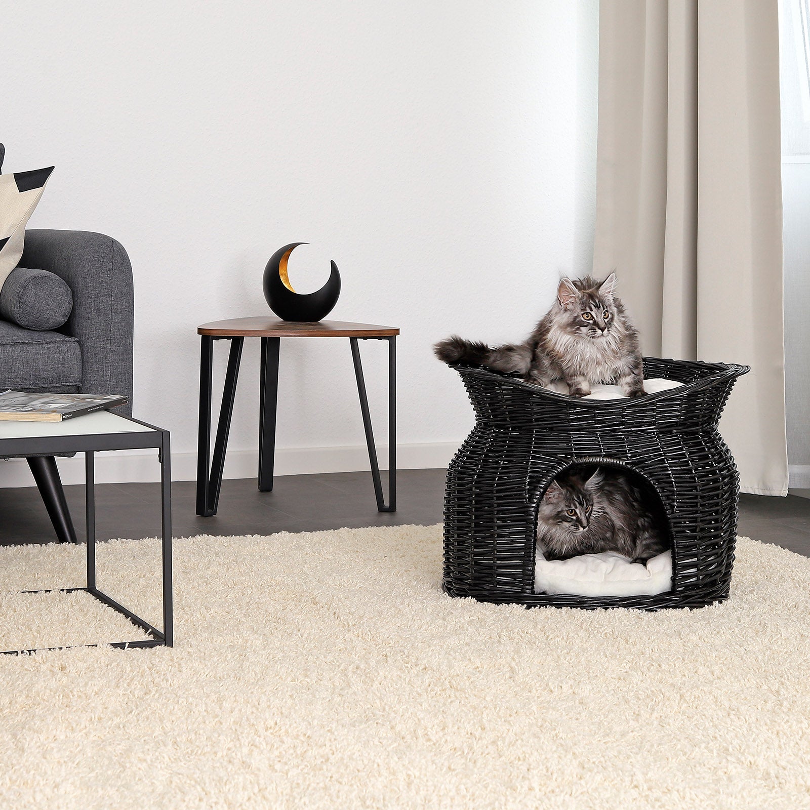 Weidenkorb für Katzen
