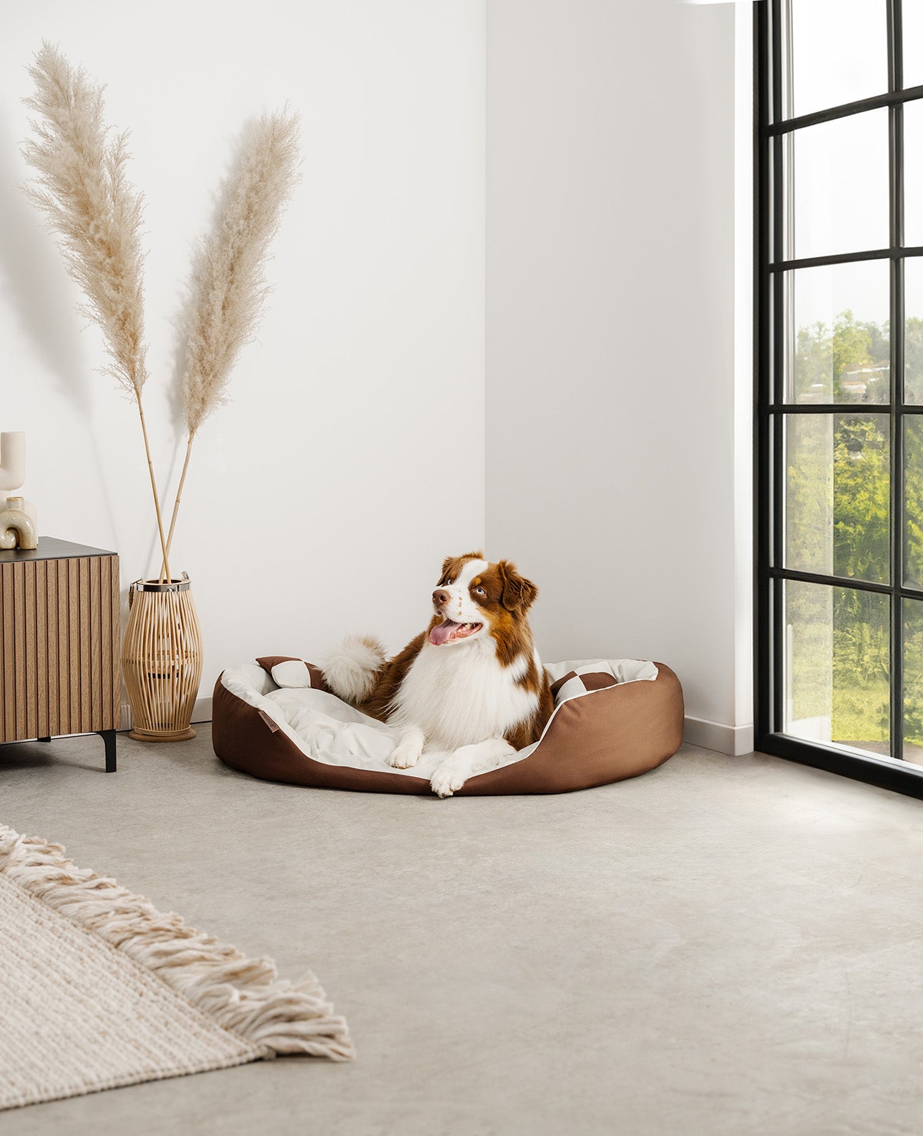 4-in-1 Hundebett mit Wendekissen