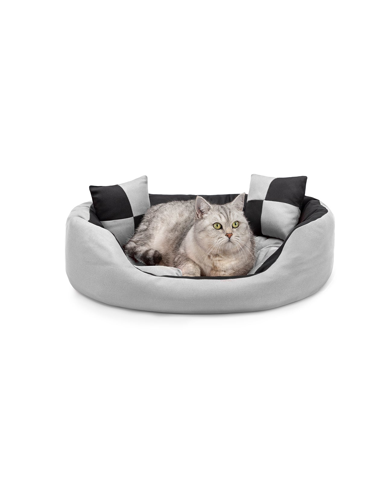 4-in-1 Katzenbett mit Wendekissen