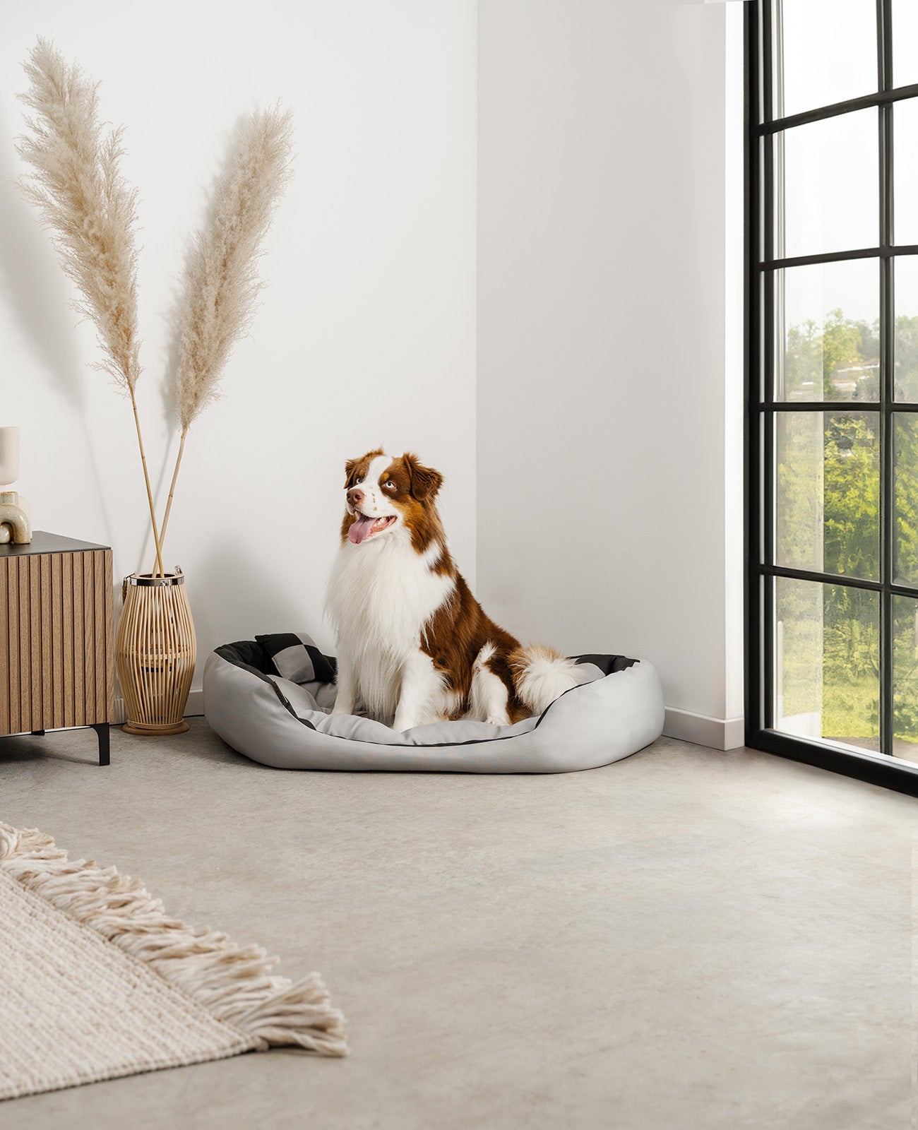 4-in-1 Hundebett mit Wendekissen