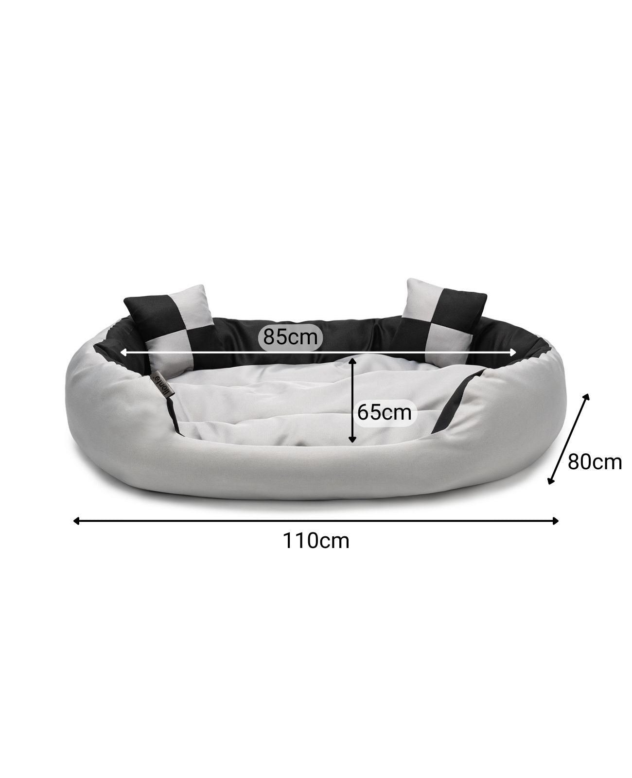 4-in-1 Hundebett mit Wendekissen