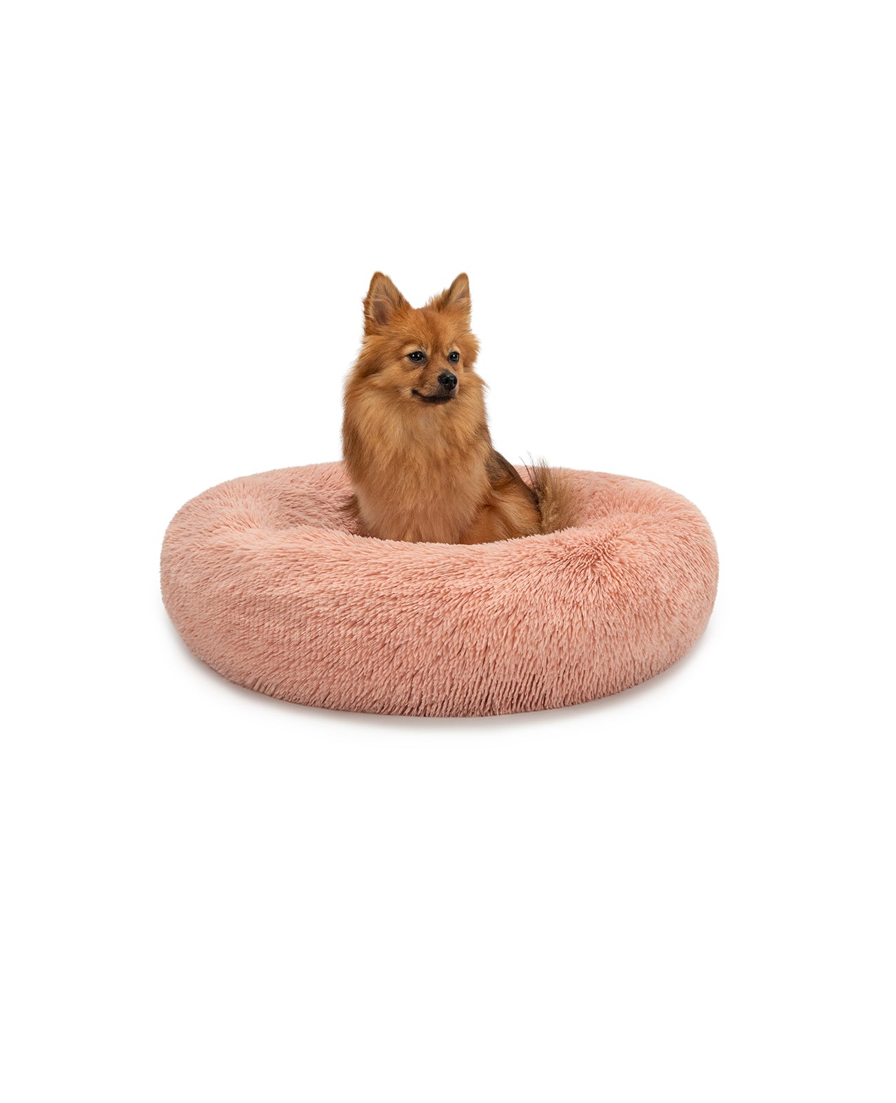 Rundes Hundebett in Donutform aus Plüsch