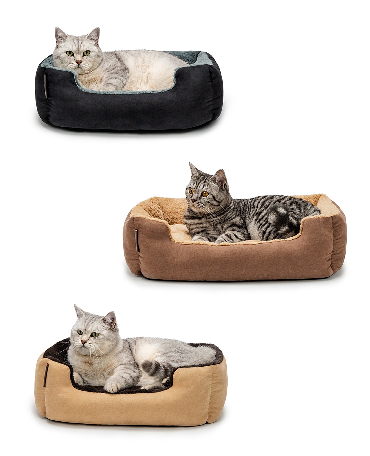 Katzenbett mit Wendekissen