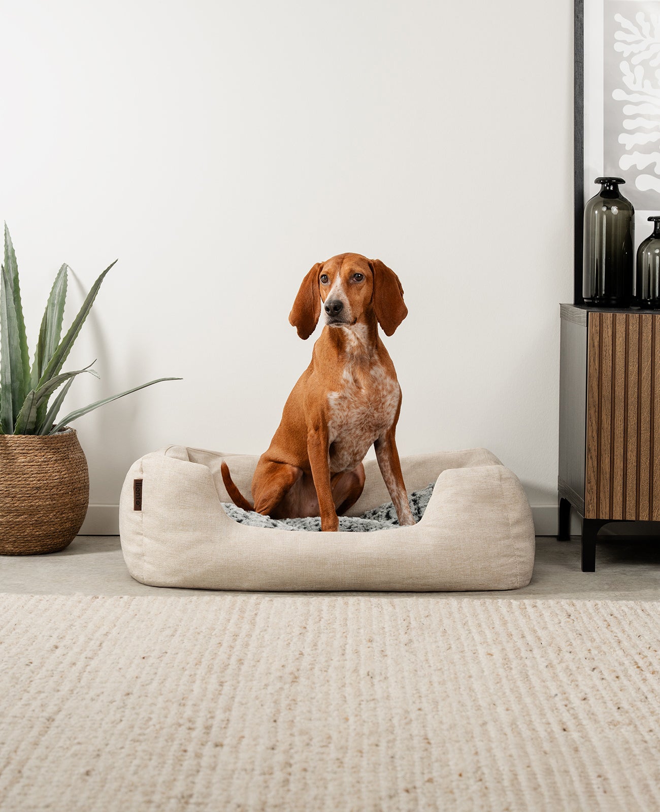 Hundebett mit Wendekissen