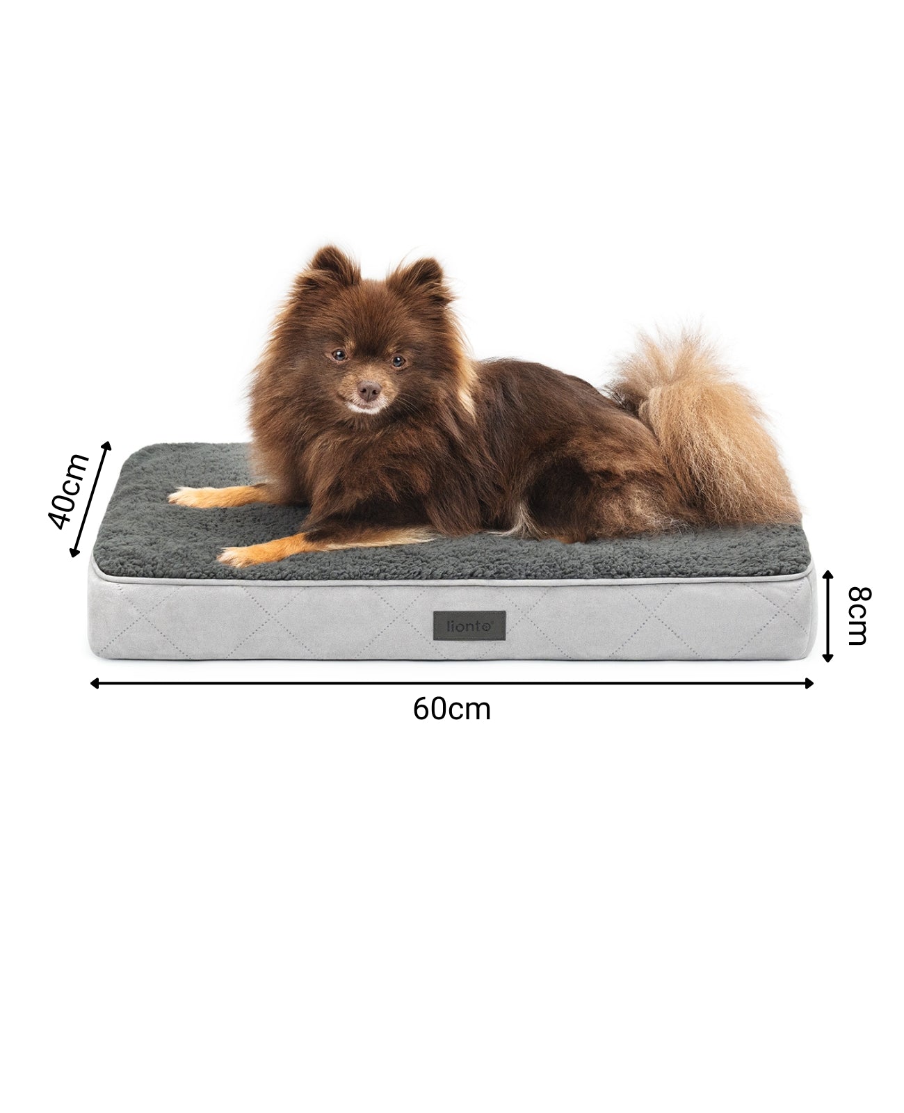 Orthopädisches Hundebett mit Plüsch