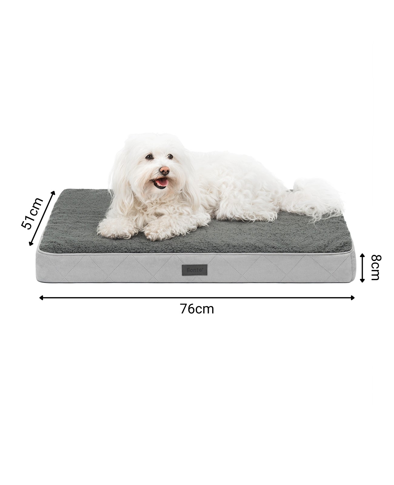 Orthopädisches Hundebett mit Plüsch