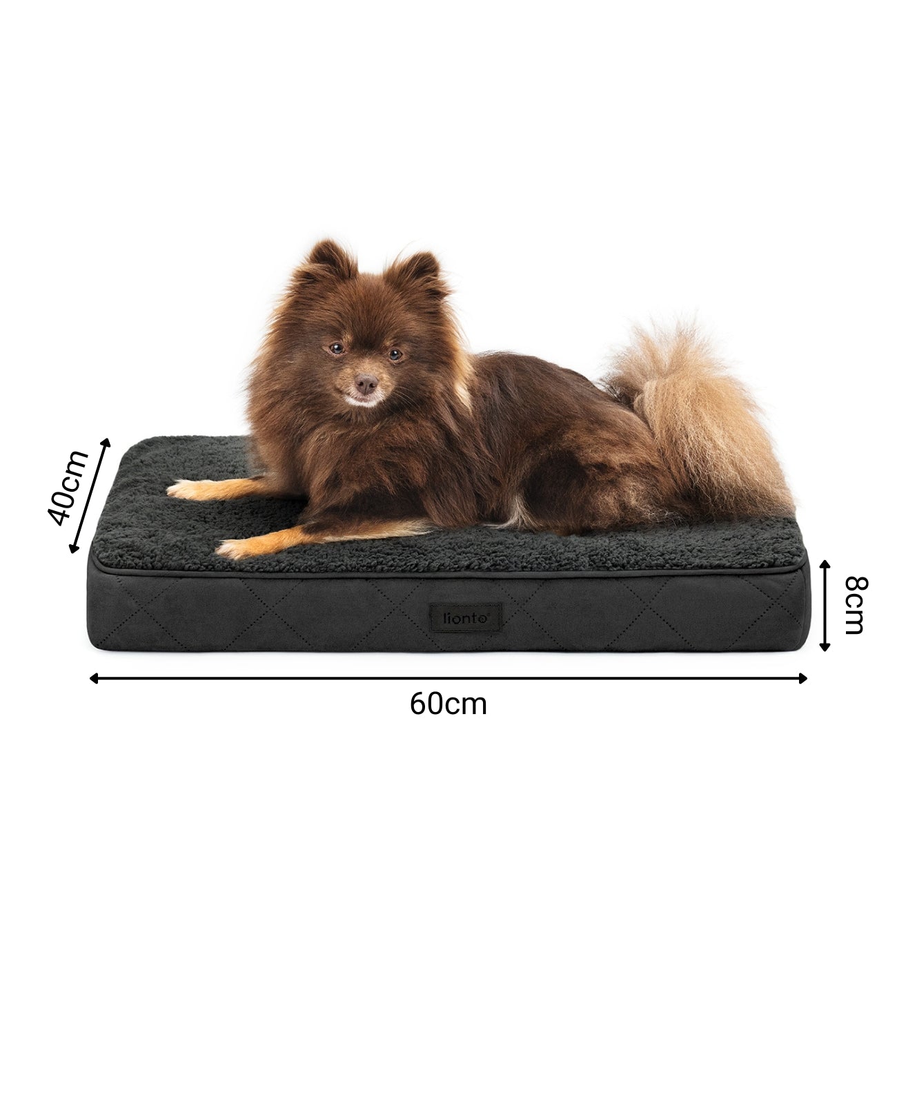 Orthopädisches Hundebett mit Plüsch