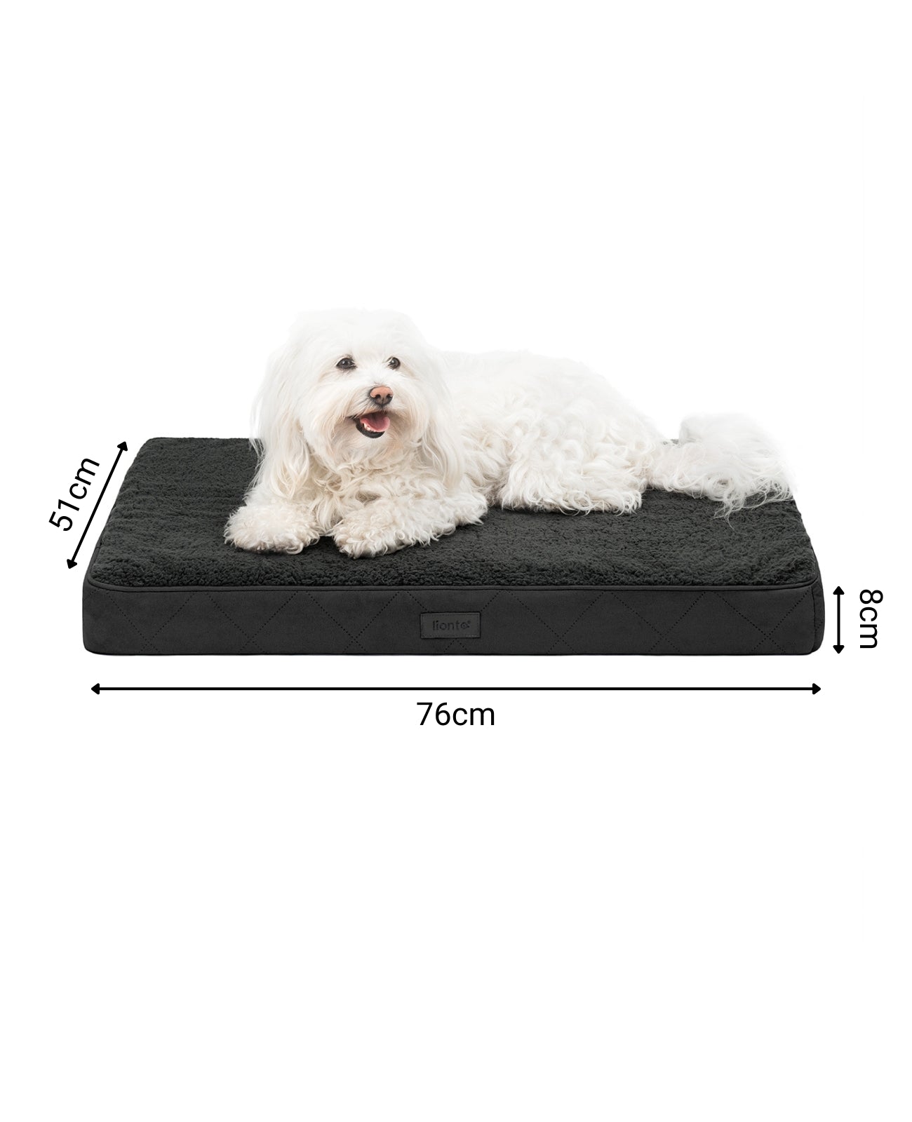 Orthopädisches Hundebett mit Plüsch