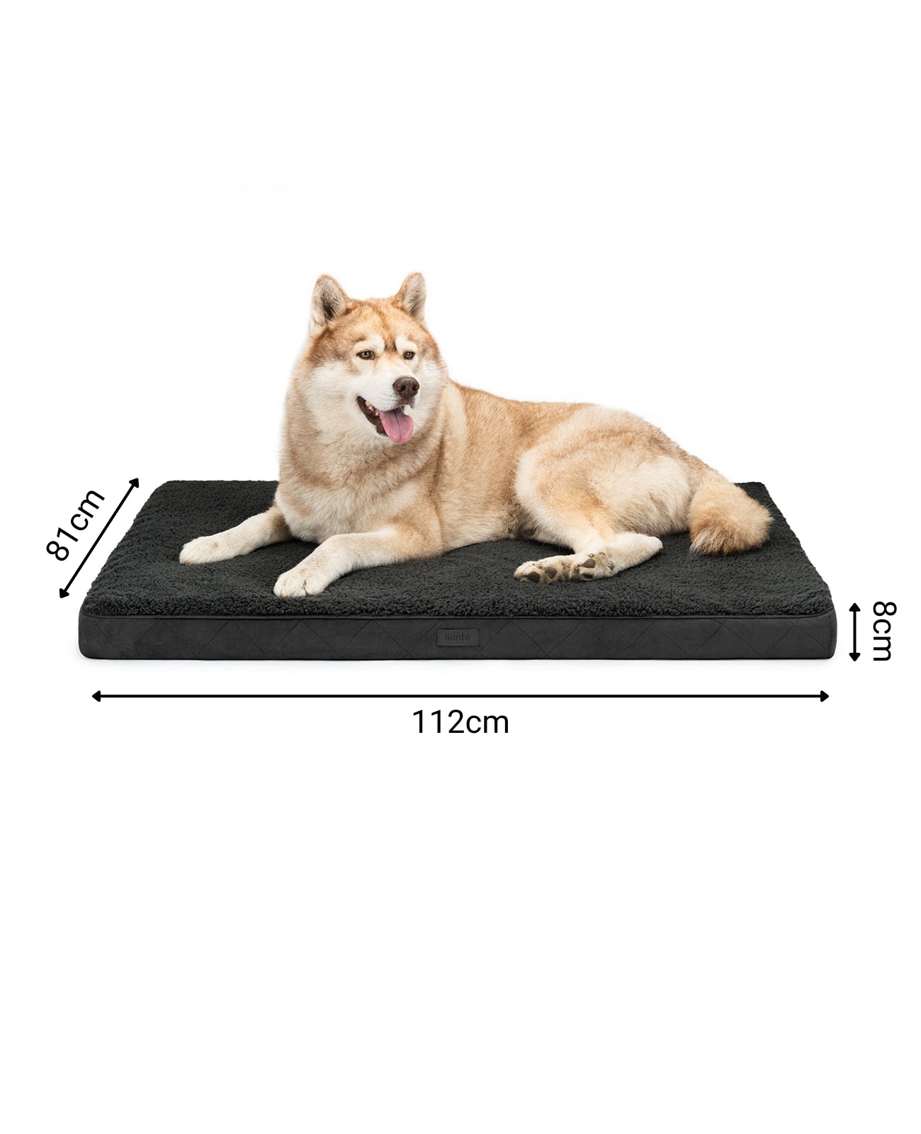 Orthopädisches Hundebett mit Plüsch